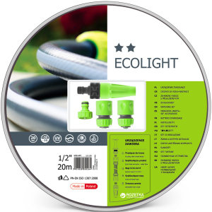 Набор поливочный Cellfast Ecolight 20 м 1/2" + комплект соединителей (10-190) лучшая модель в Ивано-Франковске