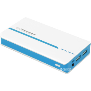 УМБ Esperanza 11000 mAh White/Blue (EMP107WB) ТОП в Івано-Франківську