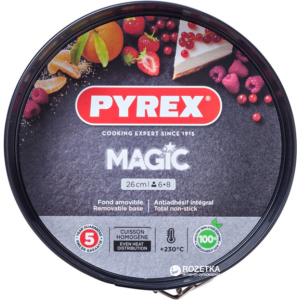 Форма кругла для випічки з роз'ємною чашею Pyrex Magic26 см Кругла Чорна (MG26BS6) ТОП в Івано-Франківську