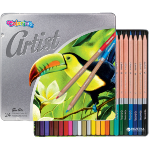 Карандаши цветные Artist Colorino 24 шт 24 цветов (83263PTR) (5907690883263) в Ивано-Франковске