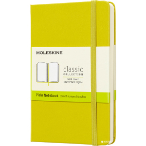 Записная книга Moleskine Classic 9 х 14 см 192 страницы без линовки Желтый (8058341715307)