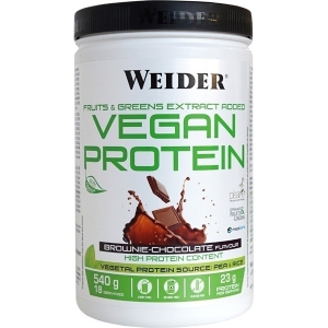 хорошая модель Протеин Weider Vegan Protein 540 г Brownie-Chocolate (8414192309315)