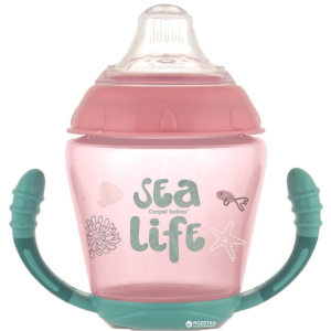 Кружка Canpol babies непроливайка с мягким силиконовым носиком Sea Life розовая 230 мл (56/501_pin) лучшая модель в Ивано-Франковске