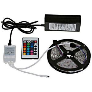 хороша модель Світлодіодна стрічка вологозахищена 5050 набір з контролером, ДУ та БП SMD RGB 5 м (RGB-5050-1)