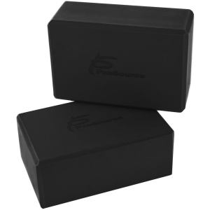 Блок для йоги ProSource Foam Yoga Blocks 2 шт Черный (ps-2403-blocks-black) (810244020593) в Ивано-Франковске