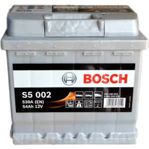 Автомобільний акумулятор Bosch 6СТ-54 (S5002) 54 Аг (-/+) Euro 530 А (0 092 S50 020) ТОП в Івано-Франківську