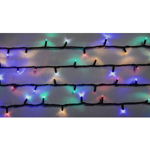 Светодиодная гирлянда DELUX STRING flash 200LED 20 м мульти/черный IP44 EN (90012980) ТОП в Ивано-Франковске