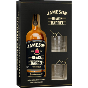 Віскі Jameson Black Barrel 0.7 л 40% + 2 келихи в коробці (5011007024345)