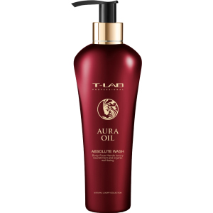 Шампунь T-LAB Professional Aura Oil Absolute Wash для розкішної м'якості та натуральної краси волосся та шкіри 300 мл (5060466662520) ТОП в Івано-Франківську