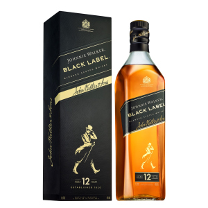 Віскі Johnnie Walker Black label 12 років витримки 1 л 40% у подарунковій упаковці (5000267023625) краща модель в Івано-Франківську