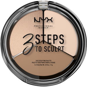 Палетка для контурування NYX Professional Makeup 4 Steps To Sculpt 01 Fair 5 г (800897098322) рейтинг