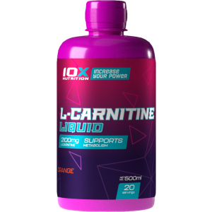 Жиросжигатель 10X Nutrition L-Carnitine жидкий 500 мл Клубника (525272730771)