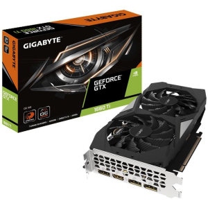 Відеокарта GIGABYTE GeForce GTX1660 Ti 6144Mb OC (GV-N166TOC-6GD) надійний