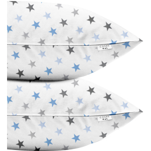 Набір наволочок Cosas Set Pillow Stars Blue Grey 50х70 2 шт (4822052024607) рейтинг