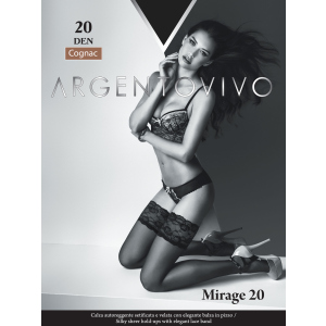 Панчохи Argentovivo Mirage 20 Den 3/4 р Cognac (8051403068496) краща модель в Івано-Франківську