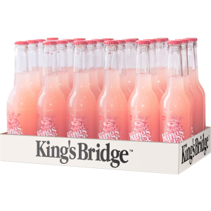 Упаковка слабоалкогольного напою King`s Bridge Джин Грейпфрут 7% 0.33 л х 24 шт (4820097898146) в Івано-Франківську