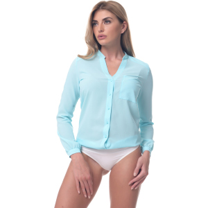 Боді-блузка AREFEVA L5248 XL (50) Turquoise (5903021543288) ТОП в Івано-Франківську