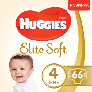 Подгузники Huggies Elite Soft 4 Mega 66 шт. (5029053546339) (5029053545301) ТОП в Ивано-Франковске