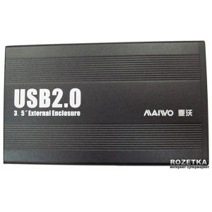 Зовнішня кишеня Maiwo для HDD 3.5 " SATA USB 2.0 Black (K3502-U2S) ТОП в Івано-Франківську