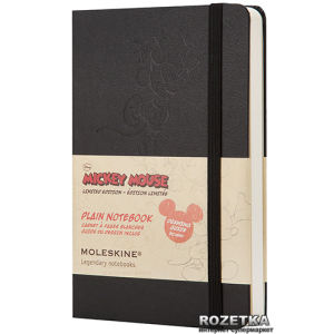 Записная книга Moleskine Disney 9 х 14 см 192 страницы без линовки Черная (9788866137894) в Ивано-Франковске