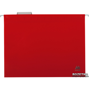 Подвесной файл Buromax А4, пластиковый 12 шт Красный (BM.3360-05) ТОП в Ивано-Франковске