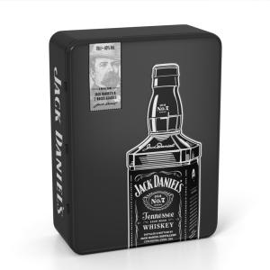 Теннессі Віскі Jack Daniel's 0.7 л 40% в металевій коробці з двома келихами (5099873045855) ТОП в Івано-Франківську