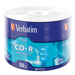 Verbatim CD-R 700 MB 52x Wrap 50 шт (43787) в Ивано-Франковске