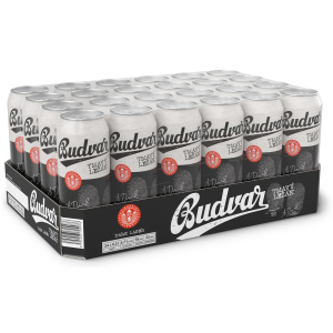 Упаковка пива Budweiser Budvar B Dark темне фільтроване 4.7% 0.5 л x 24 шт (8594403705133) краща модель в Івано-Франківську