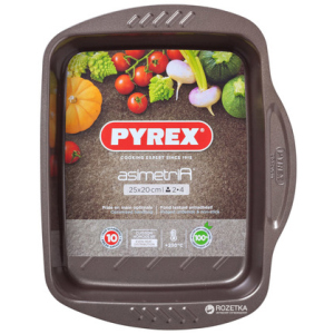 купить Форма прямоугольная для запекания Pyrex Asimetria 25 х 20 см Прямоугольная Коричневая (AS25RR0)