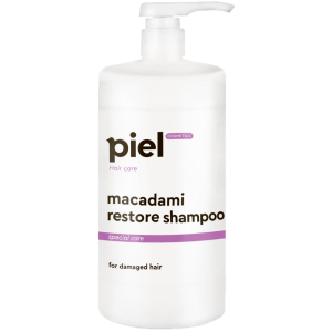 Відновлюючий шампунь Piel Cosmetics Macadami Restore shampoo для пошкодженого волосся 1 л (4820187880419) краща модель в Івано-Франківську