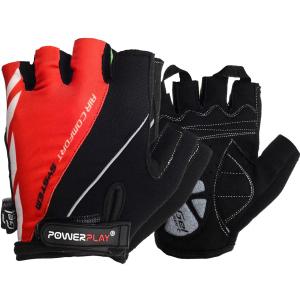 Велоперчатки PowerPlay 5024C M Red (5024C_M_Red) ТОП в Ивано-Франковске