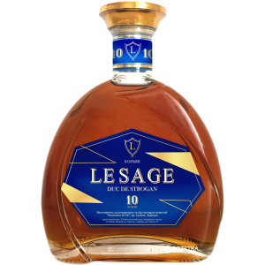 хорошая модель Дивин Le Sage 10 Y.O. Duc de Strogan 0.5 л 40% (4840557003378)