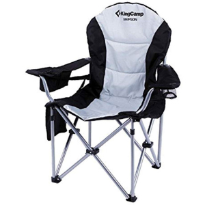 Раскладное кресло KingCamp Deluxe Hard Arms Chair Black/Mid Grey (KC3888 BLACK/MID GREY) лучшая модель в Ивано-Франковске