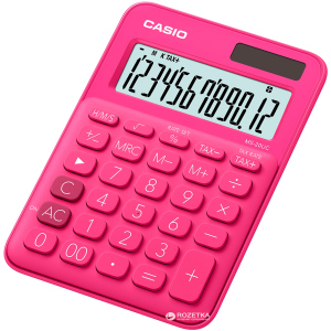 Калькулятор Casio 12 розрядний 105х149.5х22.8 (MS-20UC-RD-S-ES) в Івано-Франківську