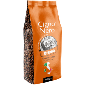 Кофе в зернах Cigno Nero Crema 1 кг (4820154091381) краща модель в Івано-Франківську