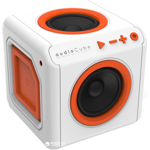 Акустическая система Allocacoc audioCube Portable White/Orange (3902/EUACPT) лучшая модель в Ивано-Франковске