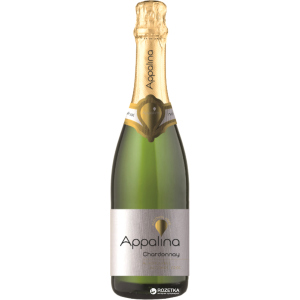 Вино игристое Appalina Chardonnay Sparkling белое полусладкое 0.75 л 0.01% (4049366003290)