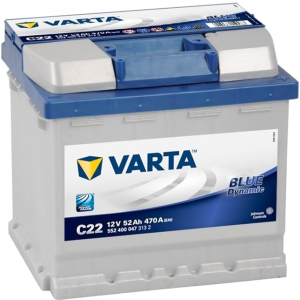 Автомобильный аккумулятор Varta Blue Dynamic 52А Ев (-/+) C22 (470EN) (552400047) в Ивано-Франковске