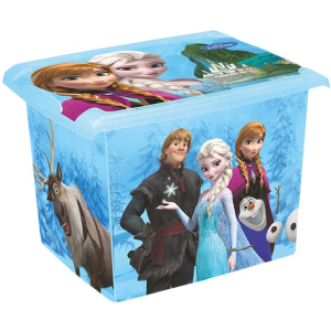 Ящик для хранения Keeeper прозрачный Frozen blue 29 x 27 x 39 см 20.5 л Голубой (2826kee) лучшая модель в Ивано-Франковске