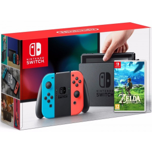 Nintendo Switch Neon Blue-Red + Игра The Legend of Zelda: Breath of the Wild (русская версия) лучшая модель в Ивано-Франковске