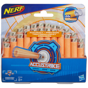 Комплект з 24 стріл для бластерів Hasbro Nerf Акустрайк (C0163) краща модель в Івано-Франківську