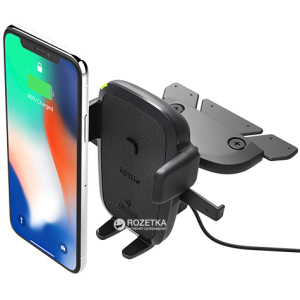 Автоутримувач для телефону iOttie One Touch 4 Wireless Qi Charging CD Mount Black (HLCRIO136AM) ТОП в Івано-Франківську