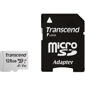 Transcend 300S microSDXC 128GB UHS-I U3 + SD-Adapter (TS128GUSD300S-A) ТОП в Ивано-Франковске