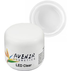 Гель для нарощування нігтів Avenir Cosmetics LED Clear 50 мл (5900308133132) ТОП в Івано-Франківську