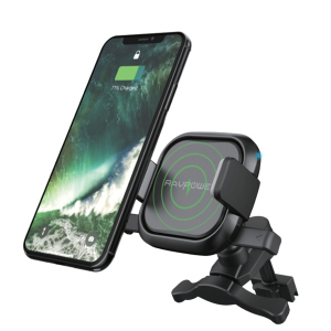 Автотримач для телефону RAVPower Air Vent Car Mount Wireless Black (RP-SH008) в Івано-Франківську