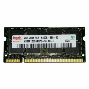 Модуль для ноутбука SoDIMM DDR2 2GB 800 MHz Hynix (HYMP125S64CP8-S6) в Івано-Франківську