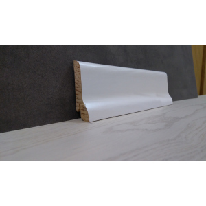 Плінтус дерев'яний шпонований Kluchuk White Plinth Класика 60х21х2200 Білий KLW02 ТОП в Івано-Франківську