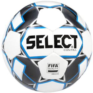 М'яч футбольний Select Contra FIFA (015) №5 White-Blue (5703543200719) в Івано-Франківську