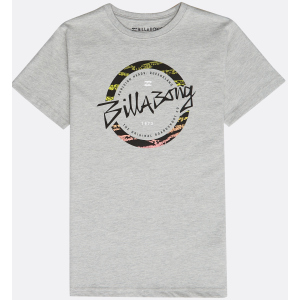 хорошая модель Футболка Billabong Eighty Ss Boys N2SS13-9 170 Серая (3664564428471)