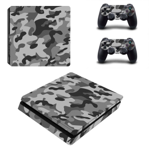 Вінілові наклейки на PS4 SLIM та Dualshock Камуфляж Sony PlayStation 4 Custom Skin Playsole Games (PG126) в Івано-Франківську